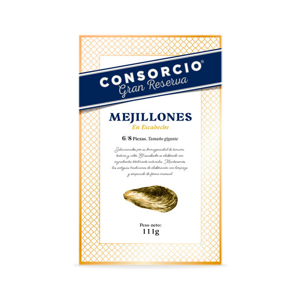 Moules géantes en saumure 6/8 unités - 111g