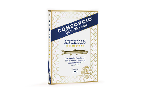 Anchois de la mer Cantabrique à l'huile d'olive - 110g