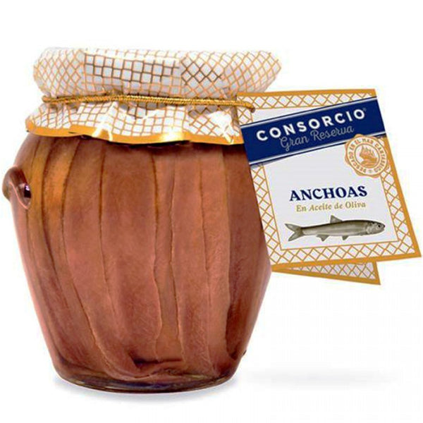 Amphore d'anchois de la mer Cantabrique à l'huile d'olive - 310g