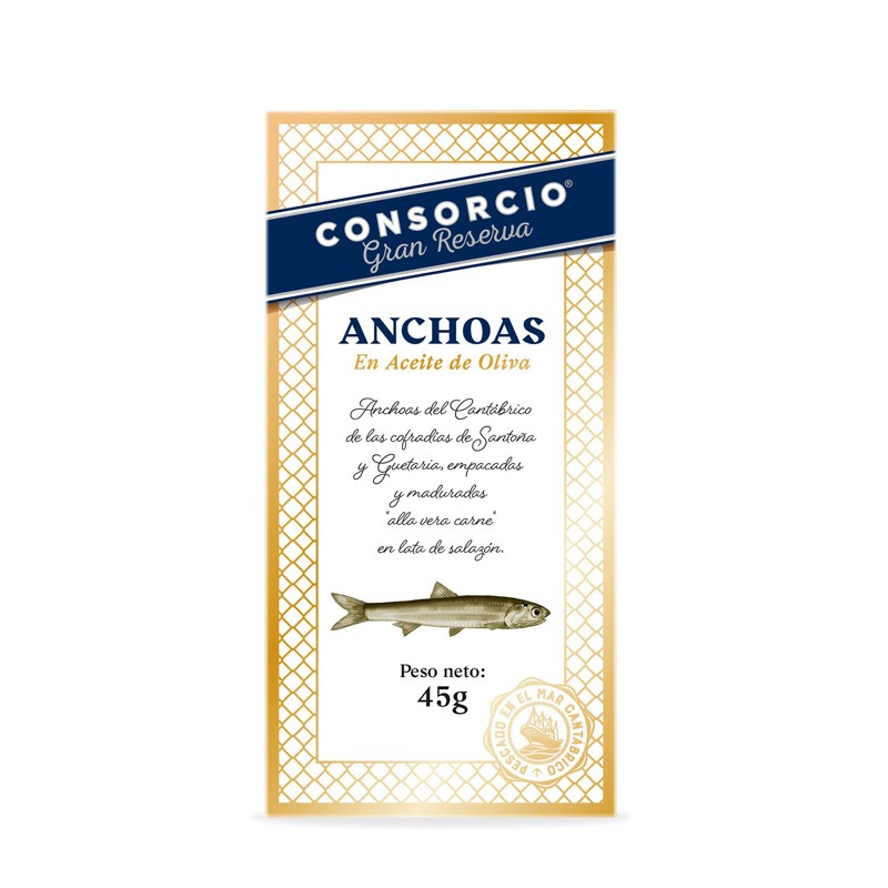 Anchois de Cantabrie à l'huile d'olive - 40g